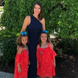 Great condition girls red cold shoulder dress!